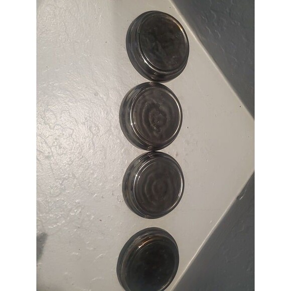 Mercury Glass Roman Gladiator Coasters - Picture 2 of 6